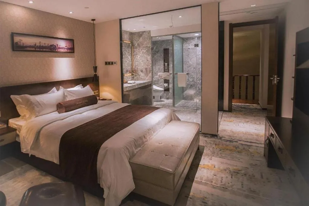 Bed in James Joyce Coffetel Chengdu Jianshe Road Dongjiao Jiyi Square