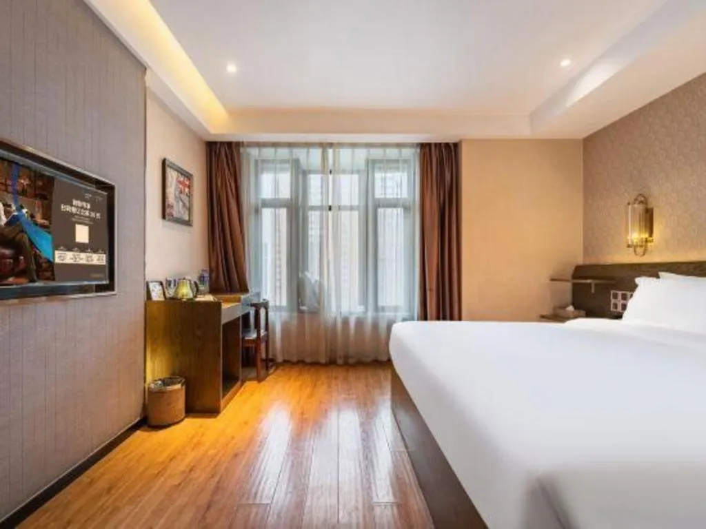 Bed in James Joyce Coffetel Chengdu Jianshe Road Dongjiao Jiyi Square