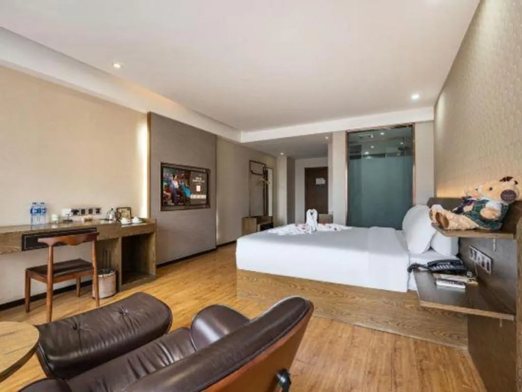 Bed in James Joyce Coffetel Chengdu Jianshe Road Dongjiao Jiyi Square