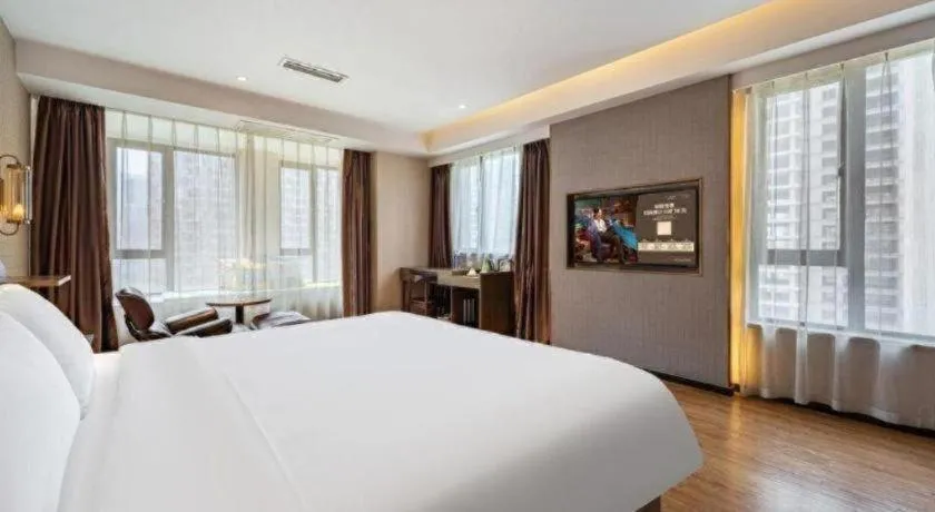Bed in James Joyce Coffetel Chengdu Jianshe Road Dongjiao Jiyi Square