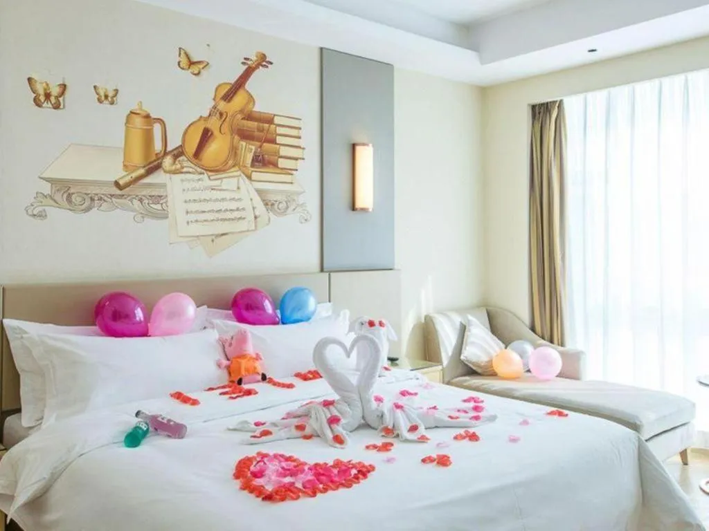 Bed in Vienna International Hotel Chengdu New International Conference and Exhibition Center Branch