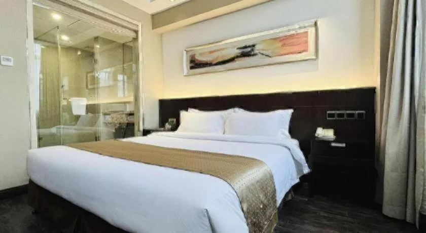 Bed in Maixinge Boutique Hotel Waigaoqiao Free Trade Zone