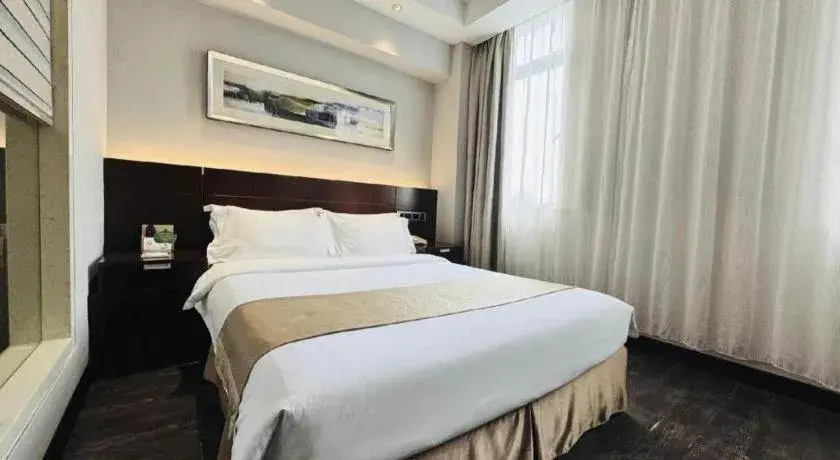 Bed in Maixinge Boutique Hotel Waigaoqiao Free Trade Zone Bed in Maixinge Boutique Hotel Waigaoqiao Free Trade Zone
