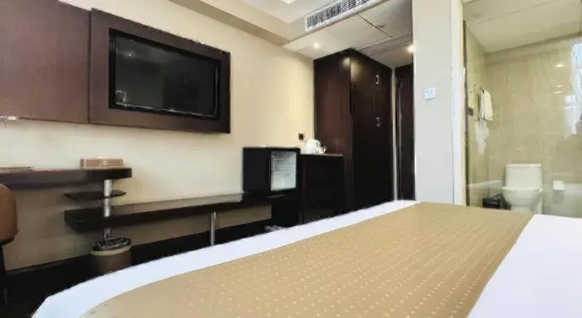 Bed in Maixinge Boutique Hotel Waigaoqiao Free Trade Zone Bed in Maixinge Boutique Hotel Waigaoqiao Free Trade Zone