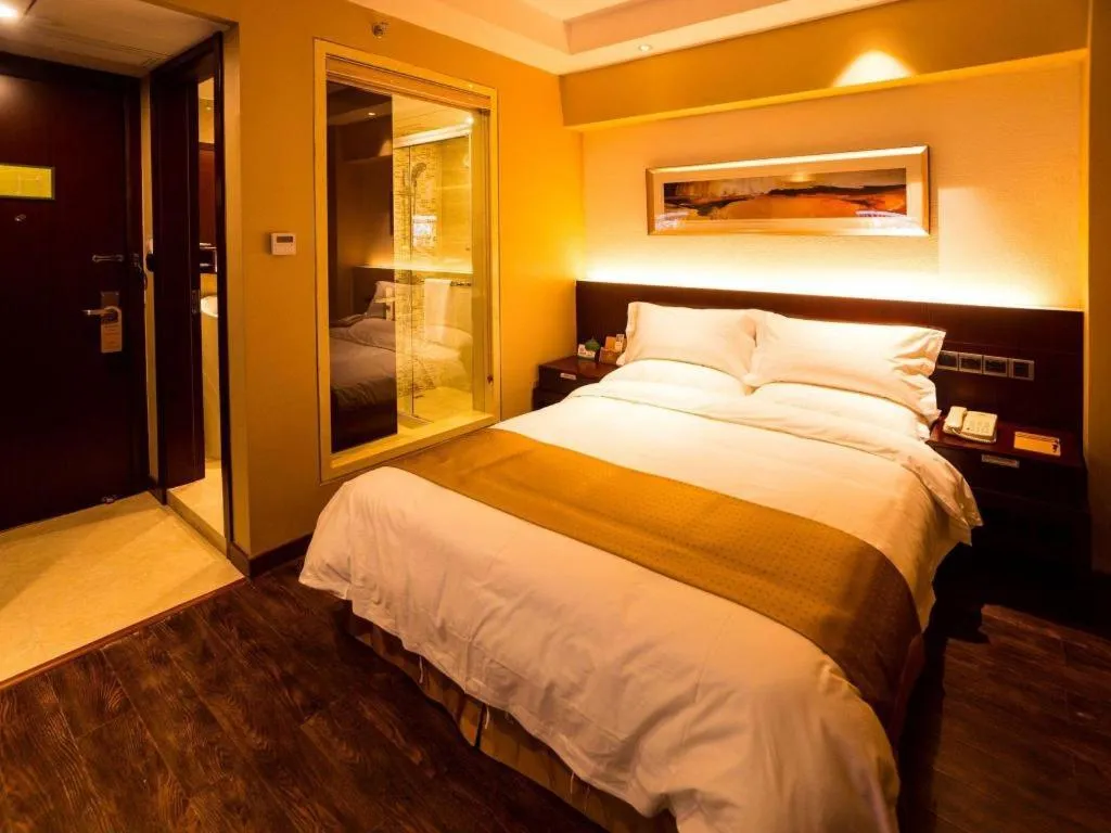 Bed in Maixinge Boutique Hotel Waigaoqiao Free Trade Zone