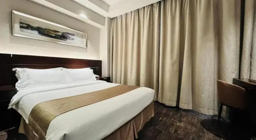Bed in Maixinge Boutique Hotel Waigaoqiao Free Trade Zone Bed in Maixinge Boutique Hotel Waigaoqiao Free Trade Zone