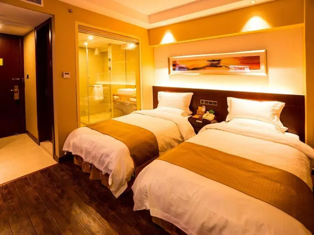 Bed in Maixinge Boutique Hotel Waigaoqiao Free Trade Zone Bed in Maixinge Boutique Hotel Waigaoqiao Free Trade Zone