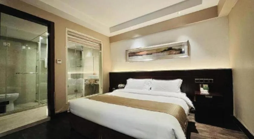 Bed in Maixinge Boutique Hotel Waigaoqiao Free Trade Zone