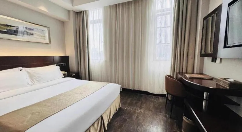 Bed in Maixinge Boutique Hotel Waigaoqiao Free Trade Zone