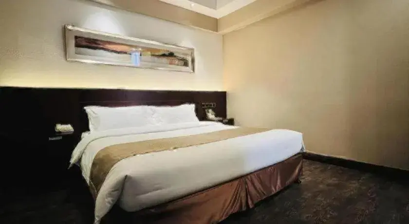 Bed in Maixinge Boutique Hotel Waigaoqiao Free Trade Zone Bed in Maixinge Boutique Hotel Waigaoqiao Free Trade Zone