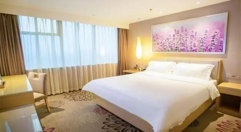 Bed in Lavande Hotel Jinan Quancheng Road Baotu Spring Branch Bed in Lavande Hotel Jinan Quancheng Road Baotu Spring Branch