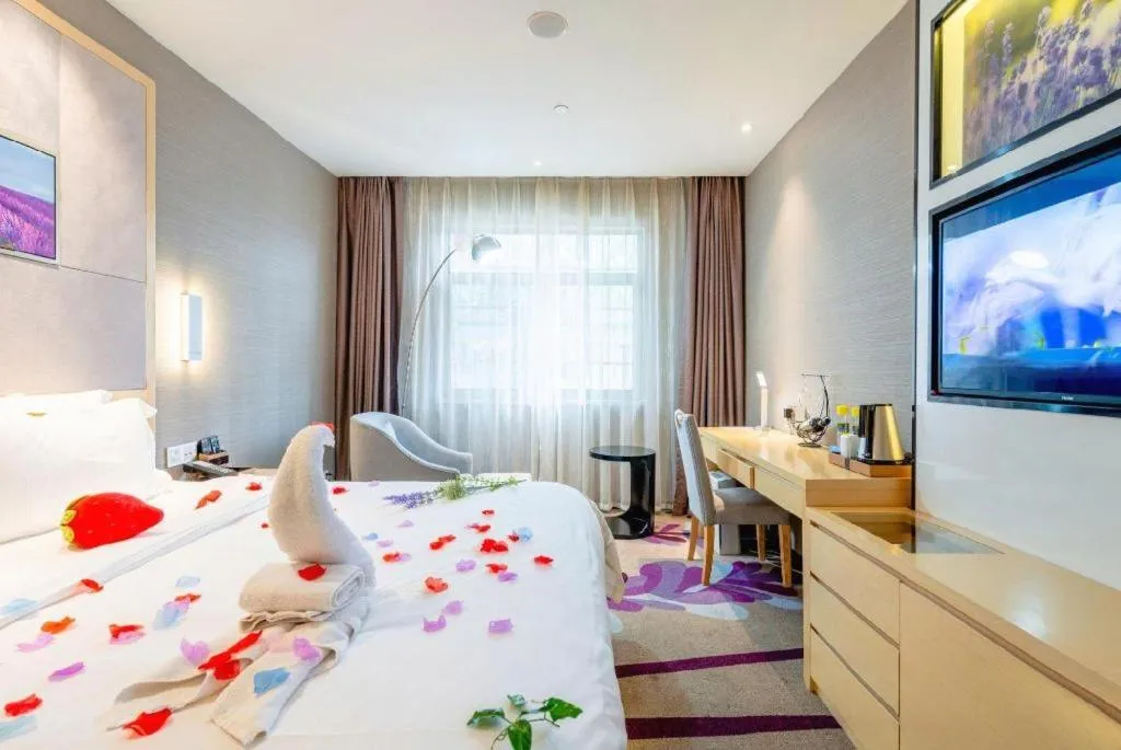 Bed in Lavande Hotel Wuhan Jianghan Road Subway Station