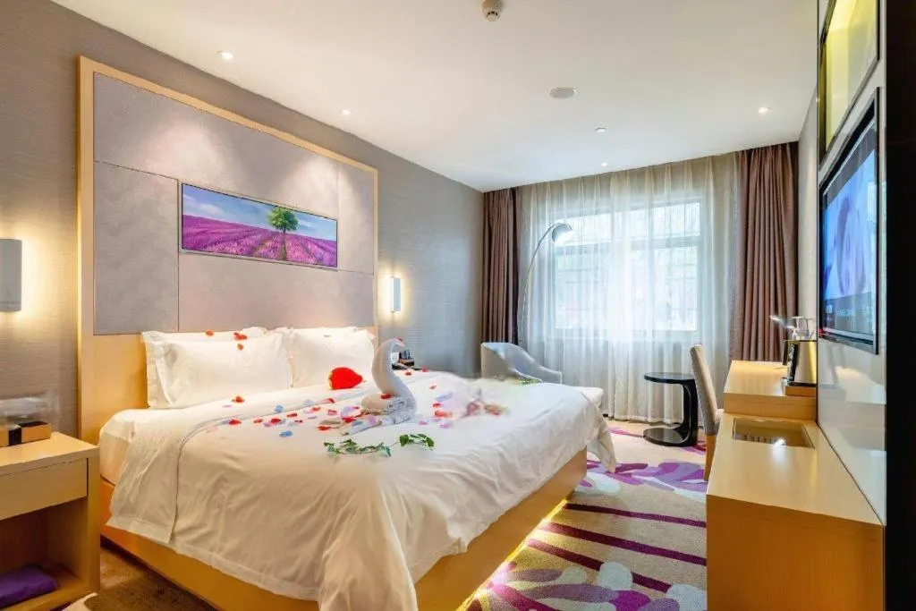 Bed in Lavande Hotel Wuhan Jianghan Road Subway Station