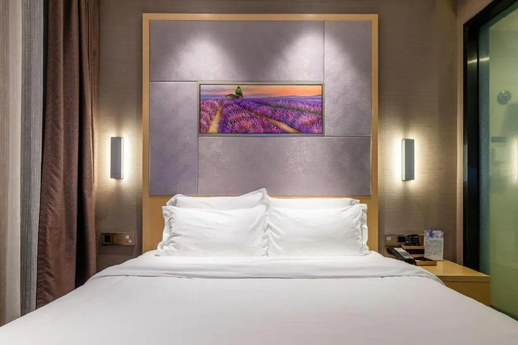Bed in Lavande Hotel Wuhan Jianghan Road Subway Station
