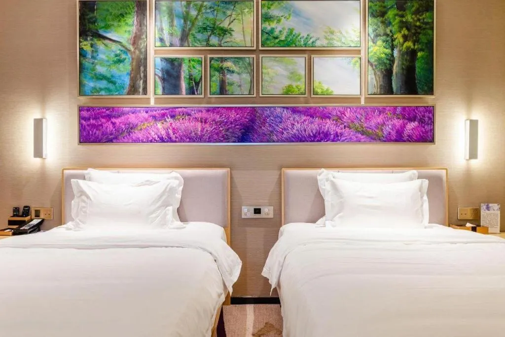 Bed in Lavande Hotel Wuhan Jianghan Road Subway Station