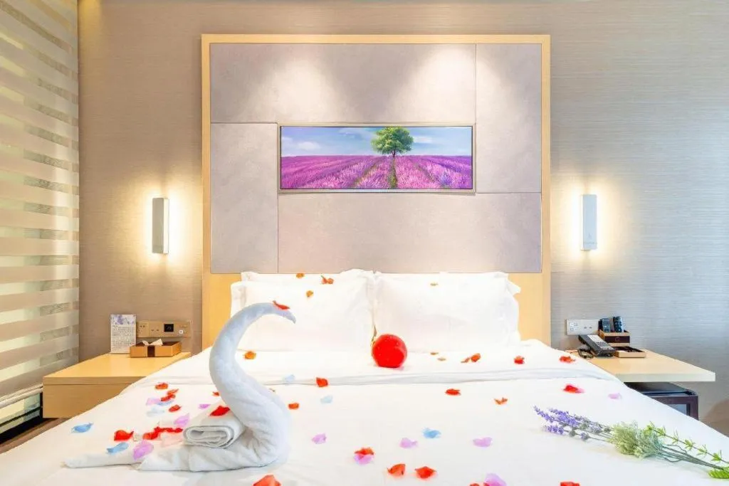Bed in Lavande Hotel Wuhan Jianghan Road Subway Station