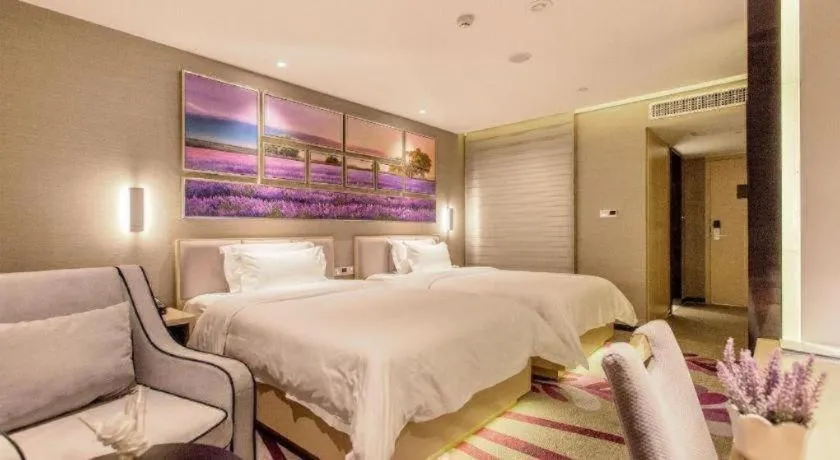 Bed in Lavande Hotel Wuhan Jianghan Road Subway Station