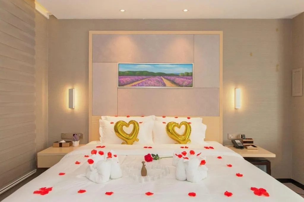 Bed in Lavande Hotel Wuhan Jianghan Road Subway Station