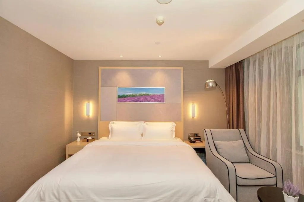 Bed in Lavande Hotel Wuhan Jianghan Road Subway Station