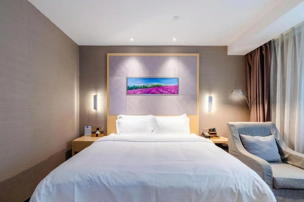 Bed in Lavande Hotel Wuhan Jianghan Road Subway Station