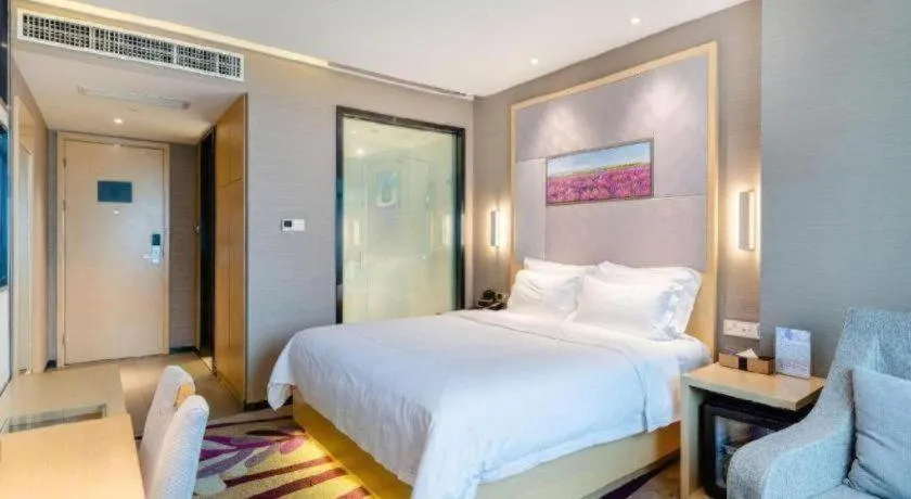 Bed in Lavande Hotel Wuhan Jianghan Road Subway Station