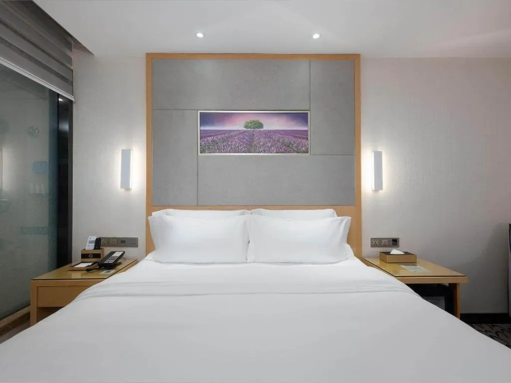 Bed in Lavande Hotel Guangzhou Shangxiajiu Pedestrian Street Hualin Temple Metro Station