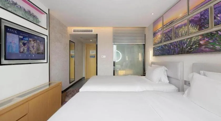 Bed in Lavande Hotel Guangzhou Shangxiajiu Pedestrian Street Hualin Temple Metro Station