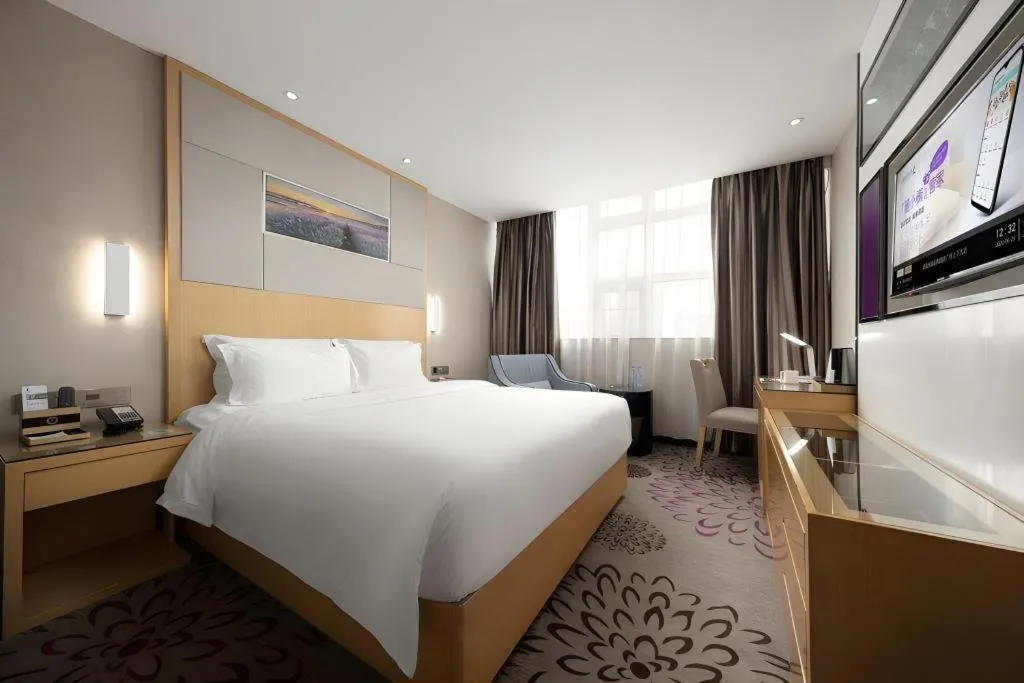 Bed in Lavande Hotel Guangzhou Shangxiajiu Pedestrian Street Hualin Temple Metro Station