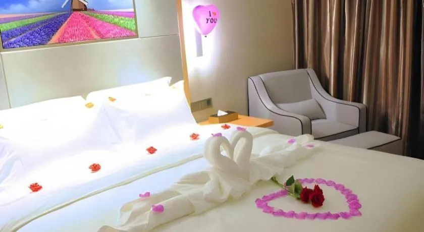 Bed in Lavande Hotel Guangzhou Shangxiajiu Pedestrian Street Hualin Temple Metro Station