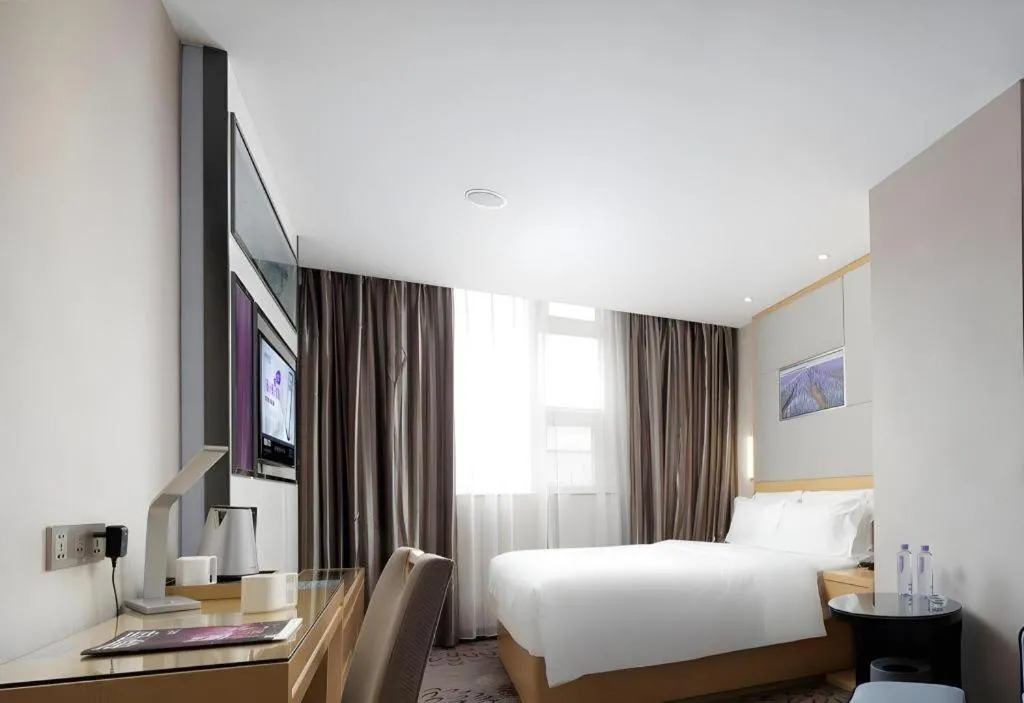 Bed in Lavande Hotel Guangzhou Shangxiajiu Pedestrian Street Hualin Temple Metro Station