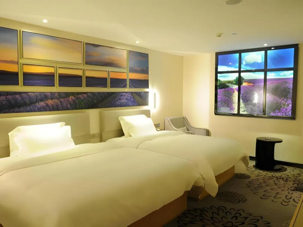 Bed in Lavande Hotel Guangzhou Shangxiajiu Pedestrian Street Hualin Temple Metro Station