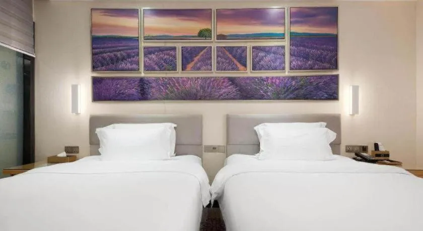 Bed in Lavande Hotel Guangzhou Shangxiajiu Pedestrian Street Hualin Temple Metro Station