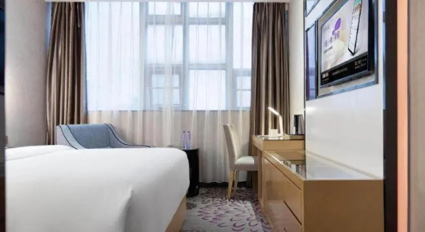 Bed in Lavande Hotel Guangzhou Shangxiajiu Pedestrian Street Hualin Temple Metro Station