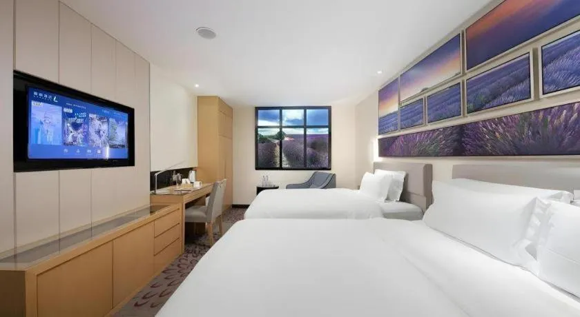 Bed in Lavande Hotel Guangzhou Shangxiajiu Pedestrian Street Hualin Temple Metro Station
