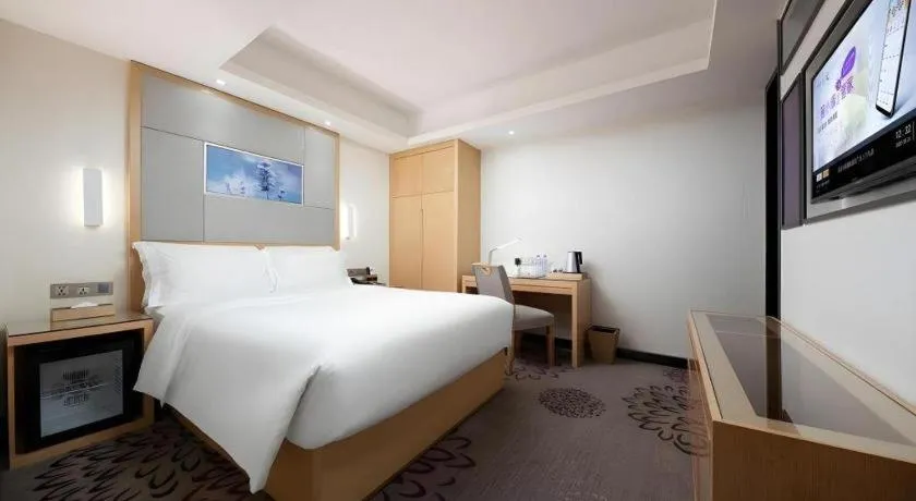 Bed in Lavande Hotel Guangzhou Shangxiajiu Pedestrian Street Hualin Temple Metro Station