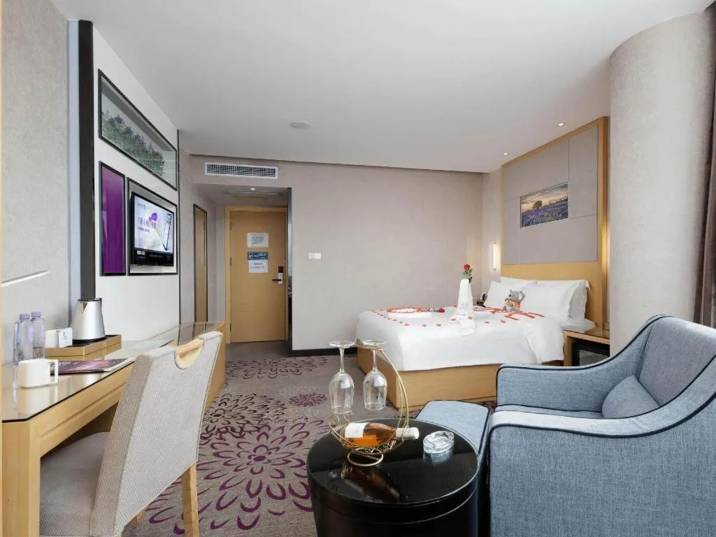 Bed in Lavande Hotel Guangzhou Shangxiajiu Pedestrian Street Hualin Temple Metro Station