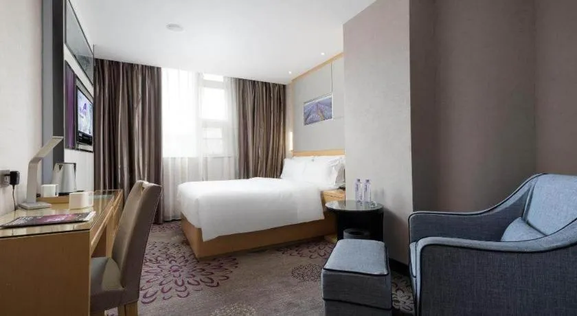 Bed in Lavande Hotel Guangzhou Shangxiajiu Pedestrian Street Hualin Temple Metro Station