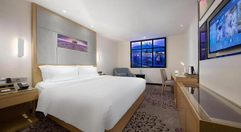 Bed in Lavande Hotel Guangzhou Shangxiajiu Pedestrian Street Hualin Temple Metro Station