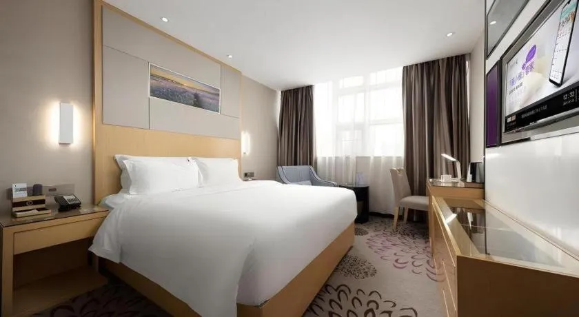 Bed in Lavande Hotel Guangzhou Shangxiajiu Pedestrian Street Hualin Temple Metro Station