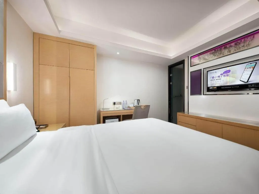 Bed in Lavande Hotel Guangzhou Shangxiajiu Pedestrian Street Hualin Temple Metro Station