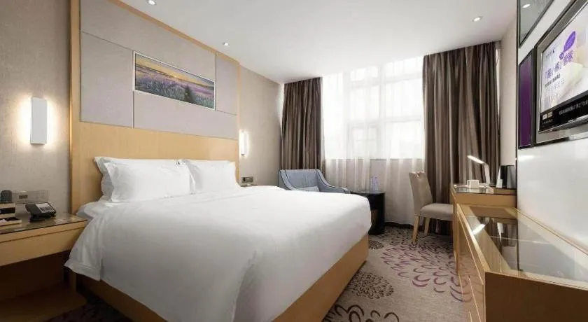 Bed in Lavande Hotel Guangzhou Shangxiajiu Pedestrian Street Hualin Temple Metro Station