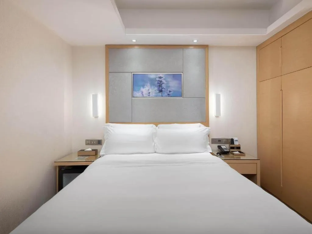 Bed in Lavande Hotel Guangzhou Shangxiajiu Pedestrian Street Hualin Temple Metro Station