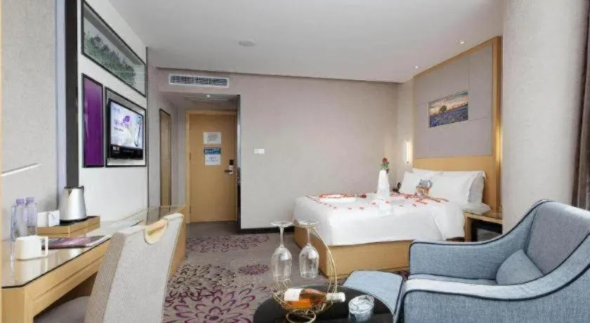 Bed in Lavande Hotel Guangzhou Shangxiajiu Pedestrian Street Hualin Temple Metro Station