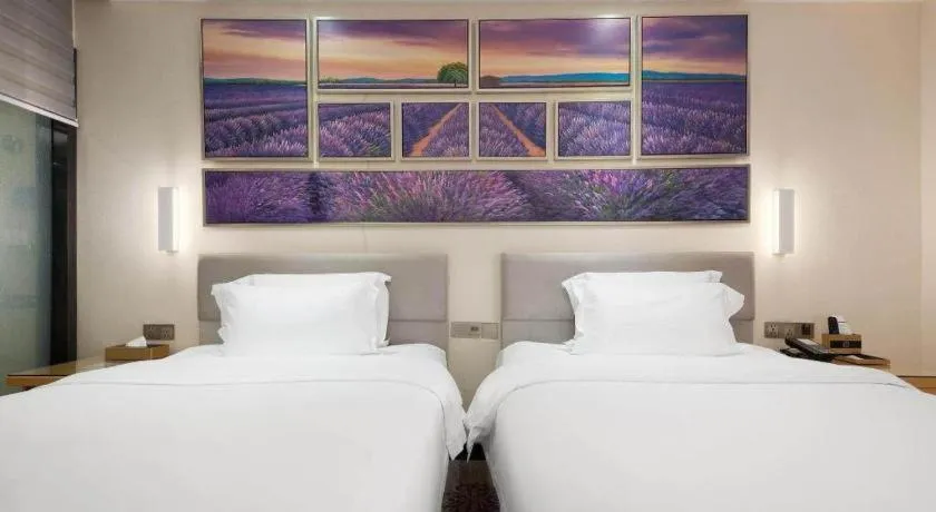 Bed in Lavande Hotel Guangzhou Shangxiajiu Pedestrian Street Hualin Temple Metro Station