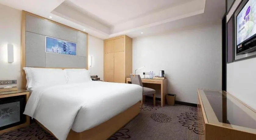 Bed in Lavande Hotel Guangzhou Shangxiajiu Pedestrian Street Hualin Temple Metro Station