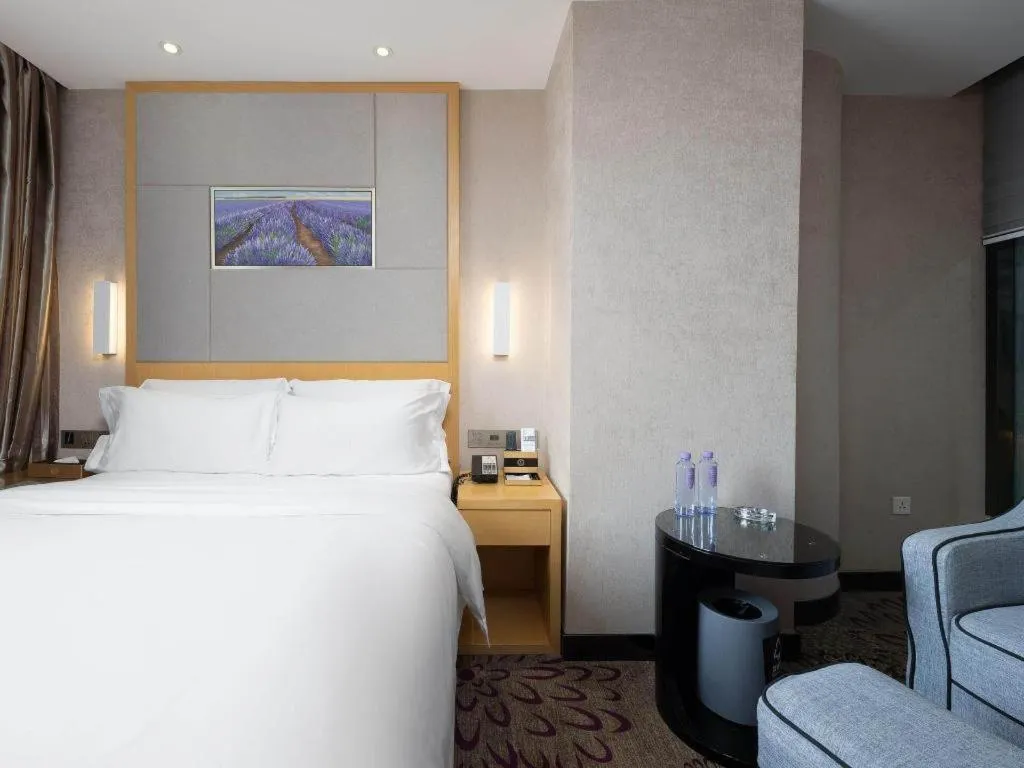 Bed in Lavande Hotel Guangzhou Shangxiajiu Pedestrian Street Hualin Temple Metro Station