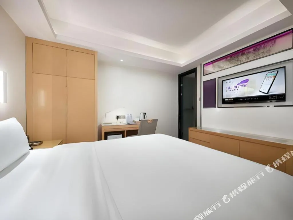 Bed in Lavande Hotel Guangzhou Shangxiajiu Pedestrian Street Hualin Temple Metro Station