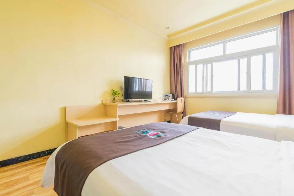 Bed in Pai Hotel Tianjin Binguan Metro Station Municipal Government