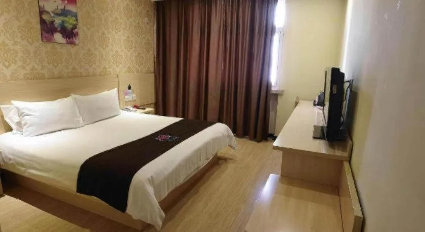 Bed in Pai Hotel Tianjin Binguan Metro Station Municipal Government