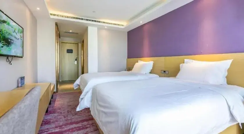 Bed in Lavande Hotel Beijing Olympic Village bird nest Bed in Lavande Hotel Beijing Olympic Village bird nest